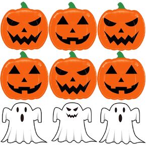 Halloween Paper Plates and Napkins Halloween Theme Tableware Party Supplies for Spooky Themed Party Birthday, Serves 50 Guests