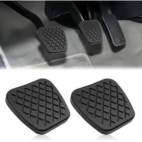 2pcs Rubber Brake Clutch Pedal Pad Cover,Non Slip Brake Clutch Pedal Pad,Compatible with Accord Civic Acura CL 46545 SA5 000 Brake Pedal Replacement