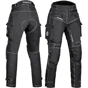Womens Motorcycle Pants Dual Sports Enduro Riding Pants Water Resistant 600D Cordura Fabric Hi Vis Armored Motorcycle Pants
