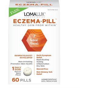 Loma Lux Eczema Pill Natural Eczema Treatment Skin Itch Clearing Minerals Dermatologist Developed For Kids Adults Clears Prevents Eczema Scaling Inflammation Itching No Harsh Chemicals