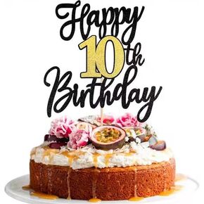 1 قطعة كعكة عيد ميلاد سعيد 21st توبر الذهب الأسود بريق هتاف إلى 21 عامًا كعكة عيد ميلاد اختيار 21 زينة كعكة رائعة لعيد ميلاد سعيد 21 عيد ميلاد لوازم تزيين الكيك