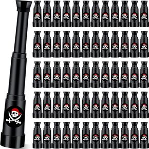 30 Pcs Pirate Telescope Party Favors Pirate Theme Party Telescopes Plastic Mini Monocular Toy for Birthday Halloween Treasure Hunt Pretend Play Black 2.6" to 5.5"