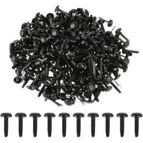 300 PCS Black Brass Brads Split Pins Brads Paper Fasteners, Mini Metal Paper Brads Fasteners for Fixed Paper Crafts, Round Brads Paper Fasteners for Handicrafts, Scrapbooking