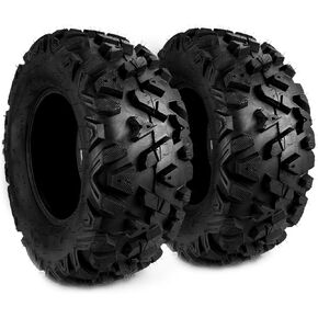 KYX 26x9-12 ATV Tire - 6 PR, Suitable for Rough Terrain, Tubeless,Pattern Z-199, Set of 2