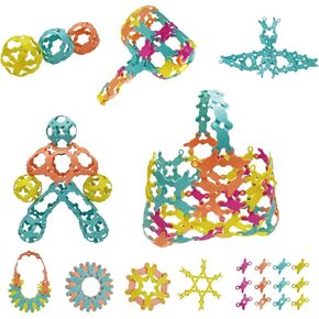 138PCS Interlocking Building Blocks for Boys Girls Flexible Educational Construction Toys for Interaction Activities Birthday Parties