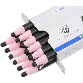 Universal Diamond brand Peel-Off China Markers/Grease Pencils for Glass, Cellophane, Vinyl, Metal, Etc. (12 Pencils) (Black)