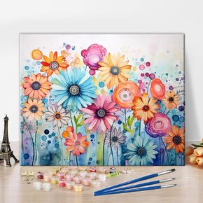 TUMOVO DIY Paint by Numbers for Adults Dog DIY Adult Paint by Number Kits on Canvas Golden Retriever Paint by Numbers Kit for Adults Acrylic Pigment Starry Sky Art Crafts 16"x20"(Frameless)