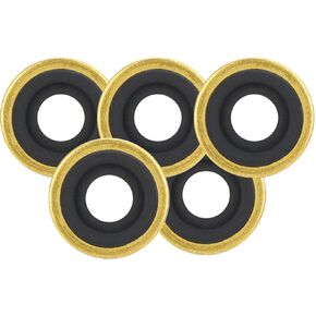 iGuerburn Oxygen Regulator Washer, O2 Ring Seals Brass Yoke Washer, Oxygen Tank Gasket - 25Pack