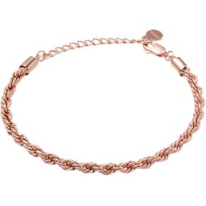 Alex and Ani AA734922SG، سوار سلسلة حبل فرنسي، ذهبي لامع، ذهبي، أساور