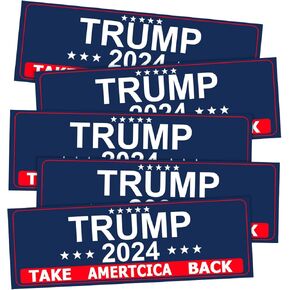 5 قطع من ملصقات Mandark Car Trump 2024، ملصقات فينيل للرئيس دونالد ترامب Take America Back للكمبيوتر المحمول لنافذة السيارة، ملصق ديكور تلقائي ذاتي اللصق، عالمي لسيارات الدفع الرباعي والشاحنات وRV (أرجواني)