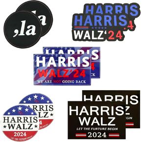 10 Packs Kamala Harris for President Sticker, Harris Walz 2024 Stickers,Kamala Harris Bumper Sticker,We are Not Going Back