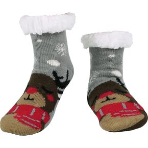 BenSorts Kids Slipper Socks Girls Boys Warm Fuzzy Fleece Christmas Socks Gift Stocking Stuffers