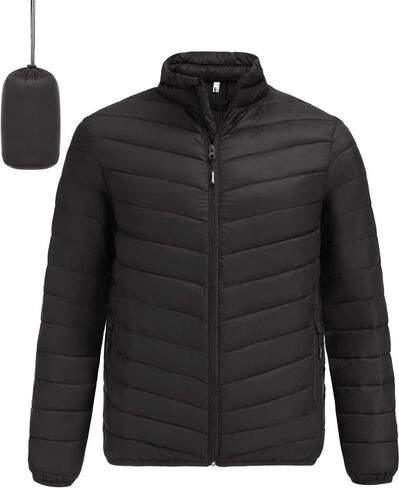 COOFANDY Men's Puffer Jacket Packable Lightweight Puffy Jackets with Zippered Pockets Down Alternative Winter Coat in Saudi Arabia