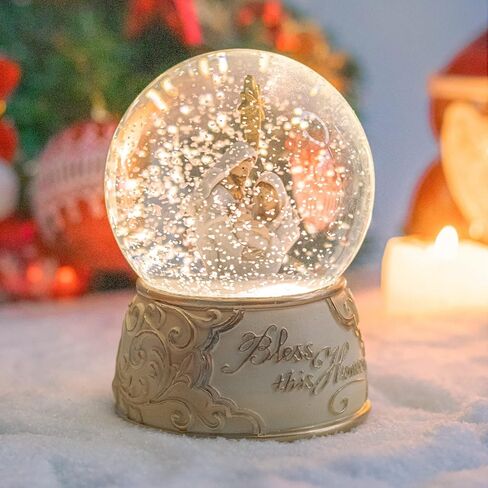 Christmas Snow Globe, Nativity Musical Color Change Lighted Tabletop for Christmas Decorations Home Décor Kids' Gift in Saudi Arabia