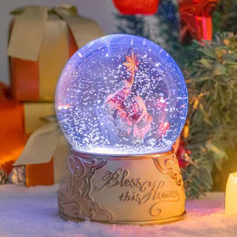 Christmas Snow Globe, Nativity Musical Color Change Lighted Tabletop for Christmas Decorations Home Décor Kids' Gift in Saudi Arabia