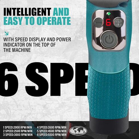 Cordless Mini Car Polisher, RO/DA Mini Polisher for Car Detailing, Waxing, Polishing, Scratch Removing, 6 Variable Speed Car Polishing Kit, 2 Pcs 12V 2000mAh Li-ion Batteries, Kit 1 in Saudi Arabia