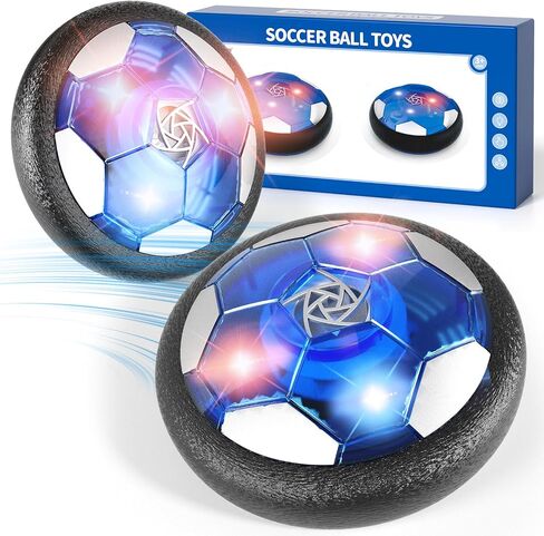 2 Goals & 2 Ball Hover Soccer Ball Toys for Kids Boys, Indoor Outdoor Outside Soccer Ball Game Toys for Kids Boys Ages 3-5 4-8, Toys Birthday Gifts for 3 4 5 Year Old Boys, Ideas Outdoor Toys in Kuwait