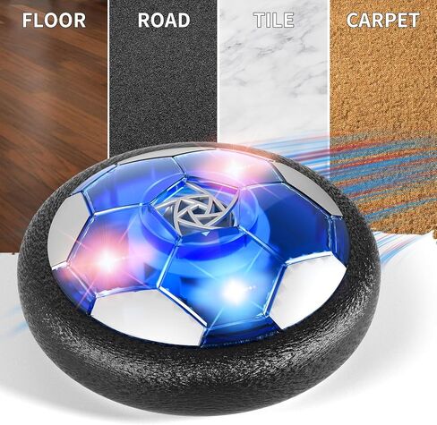 2 Goals & 2 Ball Hover Soccer Ball Toys for Kids Boys, Indoor Outdoor Outside Soccer Ball Game Toys for Kids Boys Ages 3-5 4-8, Toys Birthday Gifts for 3 4 5 Year Old Boys, Ideas Outdoor Toys in Kuwait