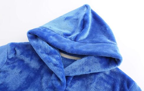 Boys' Hooded Bathrobe Kids Plush Fuzzy Fleece Robe Teen boy Soft Spa Robe Girls Sleepwear pajamas Toddler Nightgown in Saudi Arabia