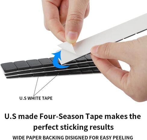 Aain 1/4oz، 0.25oz، أسود، عصا لاصقة على أوزان العجلات، نوع EasyPeel للسيارات والشاحنات وسيارات الدفع الرباعي والدراجات النارية، ملف تعريف منخفض، 72oz/Box، جودة الولايات المتحدة، (288 قطعة) in Kuwait