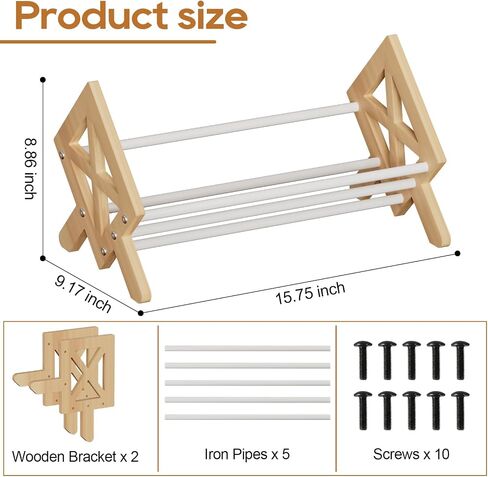 Desktop Bookshelf Organizer, Wood Office Tabletop Book Storage Rack, Tilting Bookcase for Books/CDs/Magazine Display (White) in Saudi Arabia