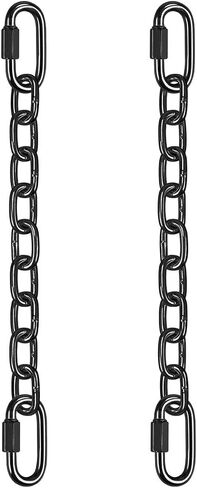 BeneLabel 2Pcs Black Heavy Duty Hanging Chains with 4 Carabiners, Hanging Kits Hammock Chair Hardware for Indoor Outdoor Playground Hanging Chair Hammock Punching Bags, 1000 LB Capacity in Kuwait