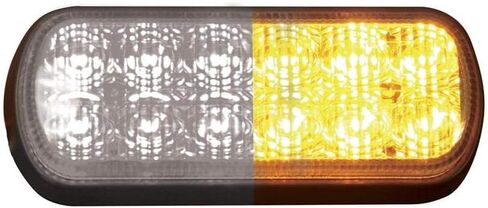 Buyers Products 8891600 Dual Row LED Strobe Light, Amber, 5.5 Inch, 12 LEDs w/ 12 Flash Patterns, Warning Lights For Trucks, Trailers & Utility Vehicles in Saudi Arabia