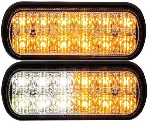 Buyers Products 8891600 Dual Row LED Strobe Light, Amber, 5.5 Inch, 12 LEDs w/ 12 Flash Patterns, Warning Lights For Trucks, Trailers & Utility Vehicles in Saudi Arabia