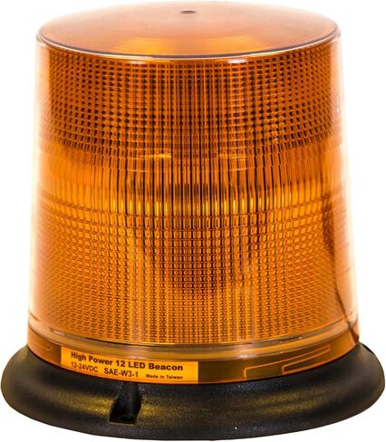 Buyers Products SL696A LED Beacon Light, 6.5" x 6.5", 12" Blunt Cut Lead, Permanent Mount, Strobe Lights for Trucks, Emergency Lights for Vehicles in Saudi Arabia