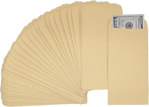 Officeva- #7 Money Envelopes for Cash, 6.5" x 3.5",100 Pack, Cash Envelopes, Small Envelopes for Money,100 Envelopes Money Saving Challenge, Money Saving Envelopes, Money Envelopes for Cash Budgeting in Saudi Arabia