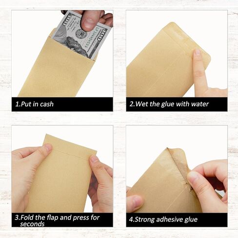 Officeva- #7 Money Envelopes for Cash, 6.5" x 3.5",100 Pack, Cash Envelopes, Small Envelopes for Money,100 Envelopes Money Saving Challenge, Money Saving Envelopes, Money Envelopes for Cash Budgeting in Saudi Arabia
