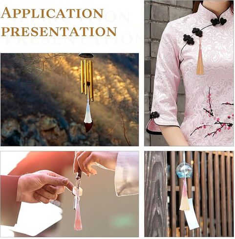 Bewudy 20 Pcs Mini Tassels Bookmark, Colorful Tassels for Handmade Crafts Silk Tassels, 13cm/5in Silky Handmade Soft Tassels for Jewelry Making DIY Projects Bookmarks(Color B) in Kuwait