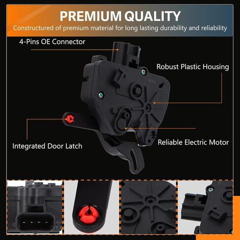 Right Side Sliding Door Lock Actuator Compatible with Chrysler Grand Voyager Town & Country Dodge Grand Caravan Van 1000 - Replaces# 5020678AA in Saudi Arabia