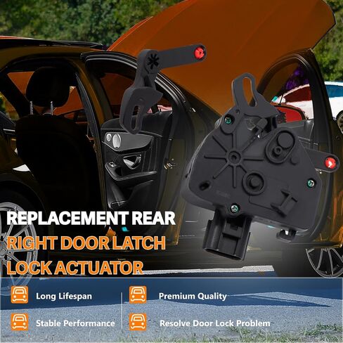 Right Side Sliding Door Lock Actuator Compatible with Chrysler Grand Voyager Town & Country Dodge Grand Caravan Van 1000 - Replaces# 5020678AA in Saudi Arabia