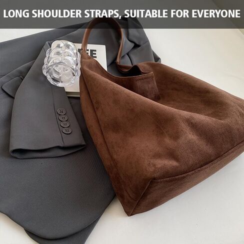 Suede Bags for Women 2024 New Suede Tote Bag for Women Suede Bag for Women Suede Purse Bag in Saudi Arabia