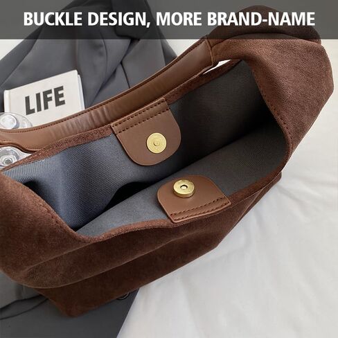 Suede Bags for Women 2024 New Suede Tote Bag for Women Suede Bag for Women Suede Purse Bag in Saudi Arabia