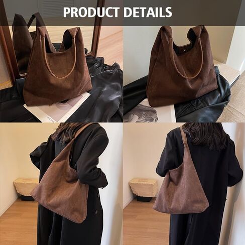 Suede Bags for Women 2024 New Suede Tote Bag for Women Suede Bag for Women Suede Purse Bag in Saudi Arabia