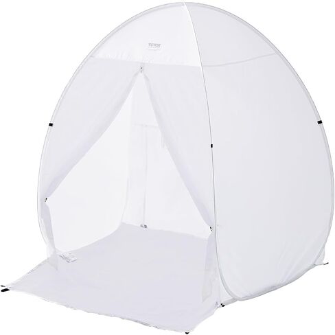 VEVOR Paint Booth Tent, 60 x 60 x 70 in Pop-Up Portable Spray Paint Tent with Built-in Floor, Exhaust Window and Storage Bag, Foldable Paint Booth for Furniture, DIY Hobby Tool Painting Station in Kuwait