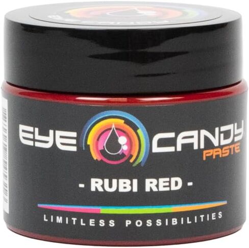 Eye Candy Resin Pigment Paste – Highly Pigmented Epoxy Color, 2 oz, Solid Non-Metallic, Mixable for Custom Shades (Rubi Red) in Saudi Arabia