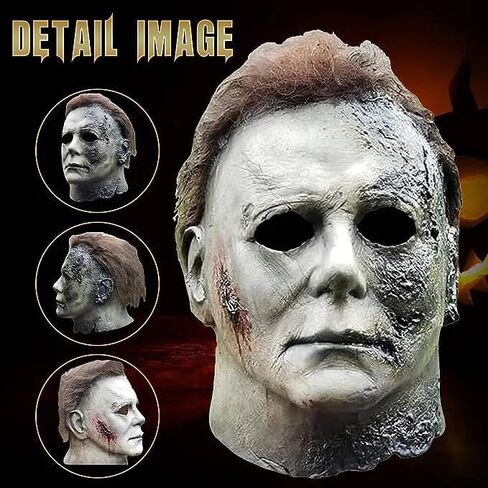 Beita Halloween Michael Myers Mask Halloween Horror Scar Mask in Kuwait
