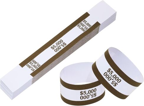 ONLYKXY 150pcs Self Sealing Cash Currency Straps Money Paper Bands Bill Wrappers Tape for Bank Supermarket Currency Organize Cash Dollar Wraps Organizer ($250) in Saudi Arabia