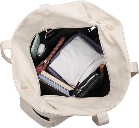 Tote Bag for Women， Tote Bag for Women with Zipper, Tote Bag with Compartments for Work, Gym, Shopping in Saudi Arabia