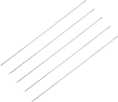 3Pcs Lei Needle for Leis Making, 14 Inch Large Eye Sewing Beading Needle for Art Craft Long Lei Needle to Make Hawaiian Flower Lei for Graduation Wedding Birthday Party, Dia 0.6mm, LXLVOUEG in Saudi Arabia