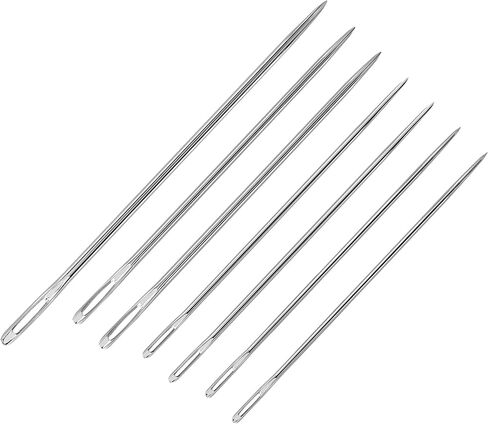 مجموعة إبر يدوية من SINGER Yarn Darner - مقاسات متنوعة 14/18، مثالية لإصلاح القماش، والنقاط الحادة، والعيون الطويلة، وإبر الخياطة والحرفية المتينة، 7 قطع in Saudi Arabia