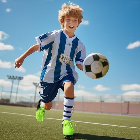 PANDANINJIA Girls Soccer Cleats Athletic Outdoor Boys Kids Football Cleats Little Big Kid Soccer Shoes in Kuwait