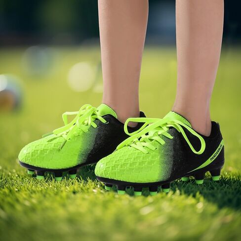 PANDANINJIA Girls Soccer Cleats Athletic Outdoor Boys Kids Football Cleats Little Big Kid Soccer Shoes in Kuwait