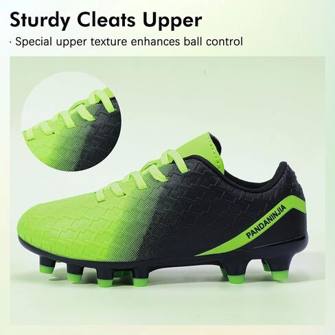 PANDANINJIA Girls Soccer Cleats Athletic Outdoor Boys Kids Football Cleats Little Big Kid Soccer Shoes in Kuwait