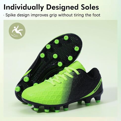 PANDANINJIA Girls Soccer Cleats Athletic Outdoor Boys Kids Football Cleats Little Big Kid Soccer Shoes in Kuwait