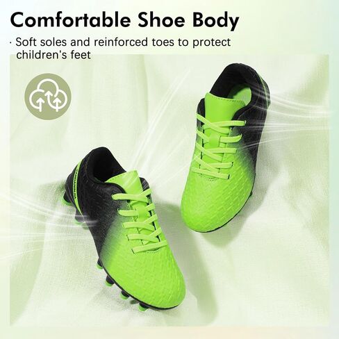 PANDANINJIA Girls Soccer Cleats Athletic Outdoor Boys Kids Football Cleats Little Big Kid Soccer Shoes in Kuwait
