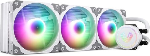 فيترو مبرد وحدة المعالجة المركزية السائل V360، 3X 120 ملم مراوح RGB ومضخة PWM قابلة للعنونة 360 ملم 290 واط TDP AIO مبرد مياه مع محور تحكم لانتل LGA 1700/1200/115X AMD AM5/AM4، لوحدة تحكم الالعاب in Kuwait